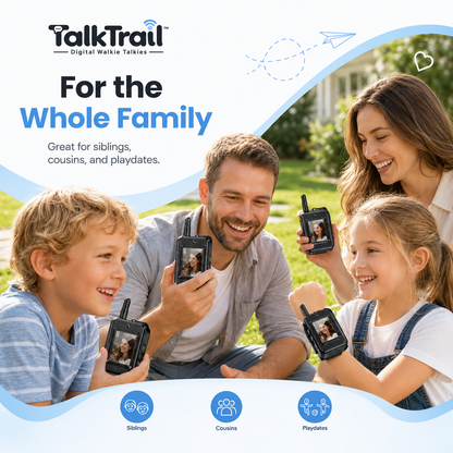 TalkTrail™ Digital Walkie Talkies
