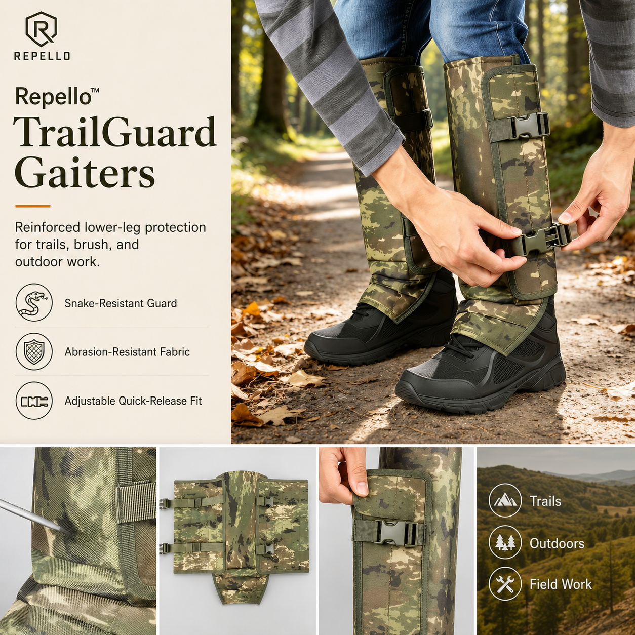 Repello™ TrailShield Gaiters