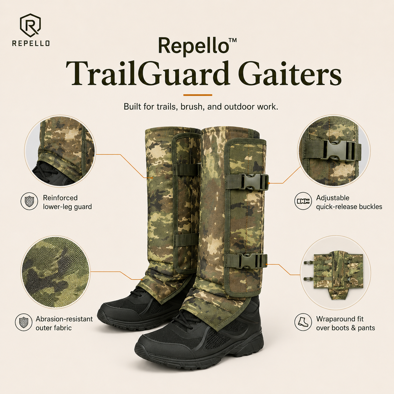 Repello™ TrailShield Gaiters